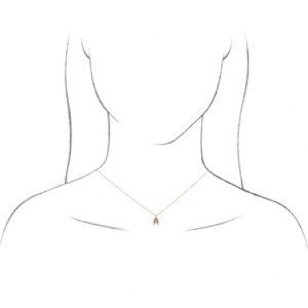 Kazi Luxury Sterling Silver .03 Ctw Natural Diamond Angel Wings 16-18" Necklace View 3
